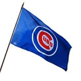 Chicago Cubs Blue Bullseye Flag