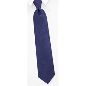 Floral navy blue silk Tie