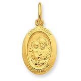 24k Gold-plated Sterling Silver St. Joseph Medal