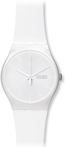 Swatch Damen-Armbanduhr Wei&szlig; Rebell SUOW701 Preisvergleich