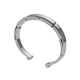 Handsome Mens Pure Surgical Steel Adjustable Cuff Bracelet by 