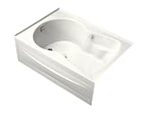 Tub with apron by Kohler - K-1197-LA in Biscuit