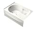 Tub with apron by Kohler - K-1197-LA in Biscuit