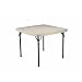 Lifetime Card Table with 37-Inch Square Molded Top, Almond