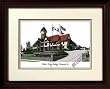 The Union Institute Alma Mater Alma Mater 14x18 Lithograph in Mahogany Frame