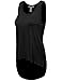 FPT Womens Sleeveless Loose Tank With Chiffon Tulip Back