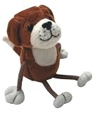 DOG FINGER PUPPET 12CM TALL FABRIC FINGER PUPPET P51