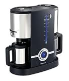 Morphy Richards 47064 Latitude Filter Coffee Maker with Frother and 24-Hour Timer (Black)