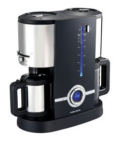 Morphy Richards 47064 Latitude Filter Coffee Maker with Frother & 24-Hour Timer (Black)
