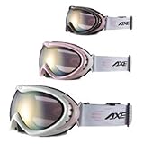 AXE[アックス] スキー/スノーボード[スノボー] ゴーグル AX835-WCM 曇り止め機能付 眼鏡[メガネ]対応 09〜10年モデル◆パールピンク