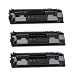 3-PACK HP 05A (CE505A) Compatible 2,300 Yield Black Toner Cartridge - HP LaserJet P2035, P2055
