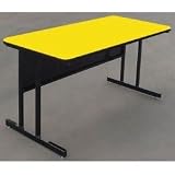 24 x 36 Computer Table Workstation-29H-Yellow (Yellow) (29H x 36W x 24D)