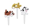 Puffy Puppy Dog Cupcake Picks - 12ct