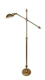 POLISHED OLD ENGLISH PHARMACY Floor Lamp W/ ADJUSTABLE HEIGHT