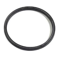 -013 Buna Quad-Ring, 70A Durometer, Black, 7/16" ID, 9/16" OD, 1/16" Width (Pack of 1)