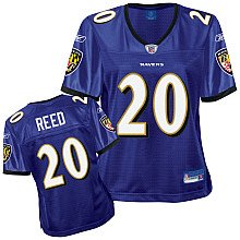Reebok Baltimore Ravens Ed Reed Women's Premier Jersey Small