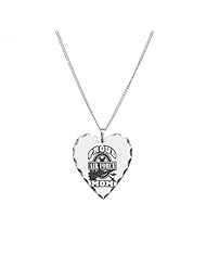 Necklace Heart Charm Proud Air Force Mom Jets
