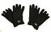 Riverstone Goods Men's Soft & Warm Fleece Gloves 2-Pack (All Black)