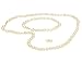 Jewelry : Freshwater White 5.5-6mm Pearl Earring Studs, Necklace, and Bracelet Set with 14K Yellow Gold