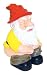 Squatting Garden Gnome