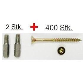 Visses 4 x 40 Torx 400 Pi�ces + 2 Bits