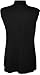 PaperMoon Women's Plus Size Turtle Neck Sleeveless Top