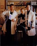 Signed Acceptable Risk (Chad Lowe / Kelly Rutherford / Sean Patrick Fla 8x10 by Chad Lowe, Kelly Rutherford and Patrick Flannery (Slight Wear) Photo