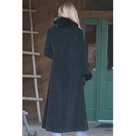 WoMens 52 Cashmere Blend Coat with Fox Trim by Overland