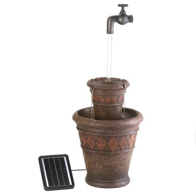 Floating Faucet Solar Powered Outdoor Water Fountain