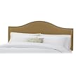Buckskin Eton Nail Button Curved Headboard - Full