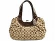 Coach Signature Ergo Pleated Framed Satchel Hobo Handbag 14380