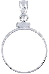US DIME BEZEL PENDANT Sterling Silver Coin Bezel Pendant for the US DIME - Screw Top Design