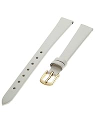 Hadley-Roma Womens LSL702RT-110 11-mm White Genuine Leather Watch Strap