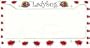 Airbrushed License Plate - - Ladybug Plastic License Plate Frame - #9513