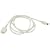 Power Acoustik 4-Foot Connection Cable for iPod (White)