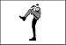 Baseball Pitcher Fast Pitch Mousepad