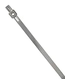 BAND-IT AS2149 Tie-Lok 304 Stainless Steel Cable Tie, 1/4 Width, 29 Length, 8 Maximum Diameter, 100 