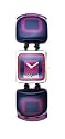 Moschino 7753260075 'I Love 70's' Navy Blue/Maroon Expandable Bracelet Watch