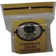 AMERICAN BRUSH 44600 APPLICATOR and MORE LAMBS WOOL PAD STAIN APPLICATOR 5 by 