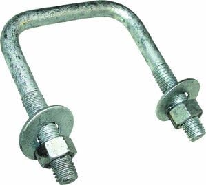 3/8 U-bolt 2 1/4 X 4 Square Galvanized nuts and washers included