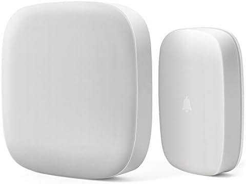 Wireless Doorbell, Aogek Waterproof Button 52 Melodies and 300 M Operating Range (A Doorbell Chime and a Button), Scrub Style