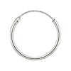 Sterling Silver Hoop Endless Earrings, 9/16 in. Diameter