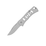 SOG Specialty Knives & Tools FF92-CP Micron Knife with Straight Edge Folding 1.5-Inch Stainless Steel Blade and Handle, Bead Blasted Finish