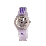 Adidas - ADG123- Montre sport Fille - Quartz analogique - Bracelet pourpre en Caoutchouc - Ecran blanc