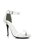 Metallic Ankle Strap Heels