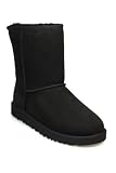 UGG® Australia K Classic Junior Kids Black Suede Sheepskin Boots, 11 UK