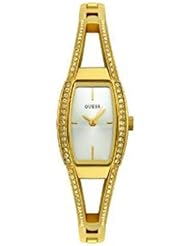 GUESS? Womens 85635L Gold-Tone Crystal Accented Watch