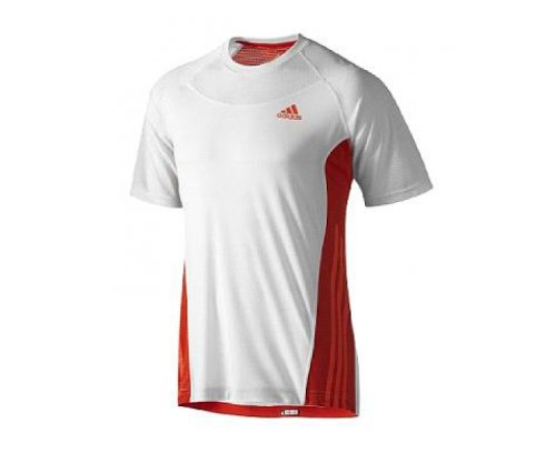 Adidas Herren Kurz&auml;rmliges Shirt Sn, white/high energy s12/warning, L, X19458 Preisvergleich