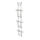 ~:~ SAFCO PRODUCTS ~:~ Three-Pocket Welded Wire Wall Literature and Magazine Display Rack, Charcoal