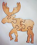 Wooden Educational Jig-Saw Puzzle - Elk